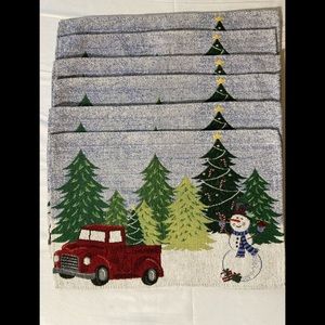 Christmas Placemats  18 X 12 NWOT Price Firm
